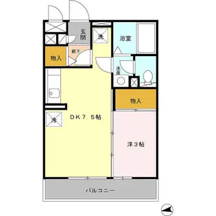 TOWN COURT大岡【2階】の間取り