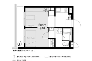 レジダンス・イン目黒【5階】の間取り