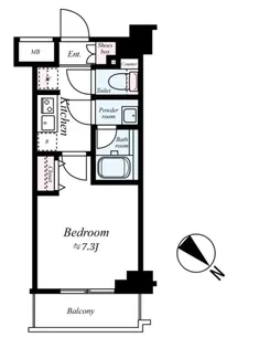 プレール・ドゥーク志村坂上II【2階】の間取り