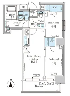 パークアクシス錦糸公園【14階】の間取り