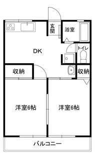 ヒルサイド薗部【2階】の間取り