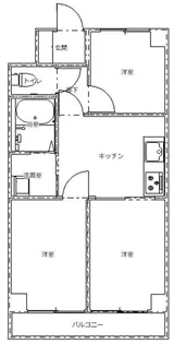 秀和田町レジデンス【6階】の間取り