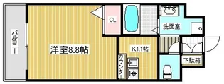 プレサンス神戸みなと元町【6階】の間取り