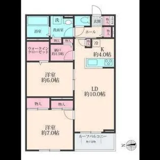 SOLANAII【3階】の間取り