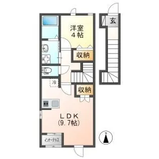 シャン リヴィエール24【2階】の間取り