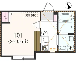 アザーレ プラネ鶴川【1階】の間取り