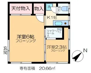 小泉荘【2階】の間取り