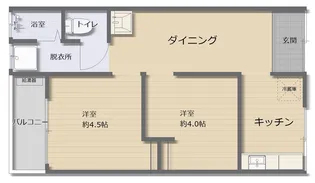 ハイツ昭和苑【2階】の間取り
