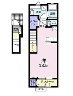 桜・レジデンスA【2階】の間取り