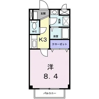 カーサエクセレンテ【1階】の間取り