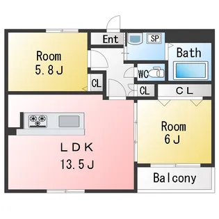 Oikos Oro (オイコス小呂)【3階】の間取り
