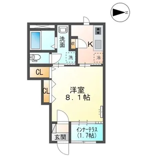 ジンジャーポット【1階】の間取り