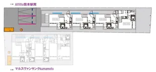 Affitto熊本駅南(アフィットクマモトエキミナミ)【1階】の間取り