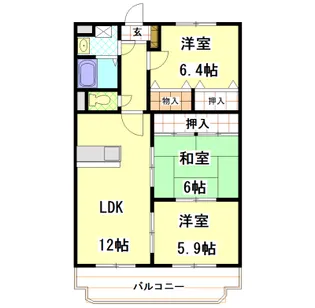 メゾンレアリゼ【2階】の間取り