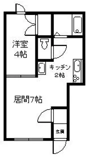 バリーベース【1階】の間取り