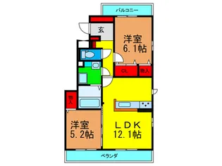 Maison くらしろ【2階】の間取り