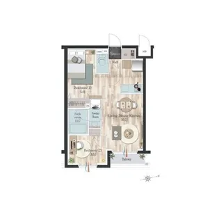 デュオフラッツ千歳船橋【4階】の間取り