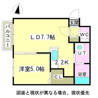 Juwel(ユヴェール北31)【3階】の間取り