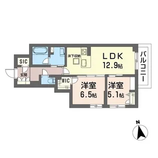 リンドグレーン【1階】の間取り