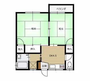 サクラコーポパーク【1階】の間取り