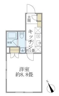 コンポジット門前仲町サウス【4階】の間取り