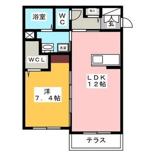 シャーメゾン柳津【1階】の間取り