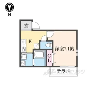 フジパレス阪急武庫之荘駅西2番館【1階】の間取り