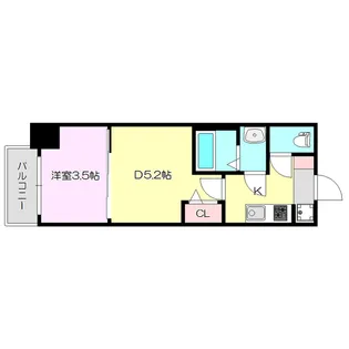 MJC大阪リベルテ【3階】の間取り