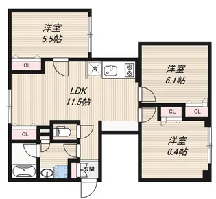 LEGALAND千石【4階】の間取り