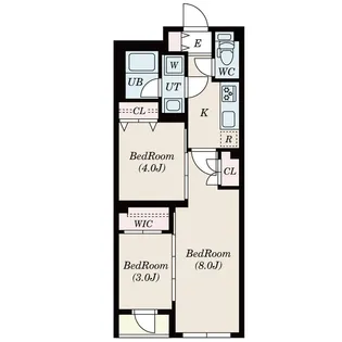 ゲートマークス三軒茶屋【1階】の間取り