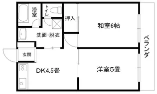 レジデンスアマダ【3階】の間取り