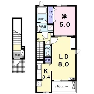 エレガント・パレスIII【2階】の間取り