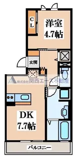 ボーセジュール【1階】の間取り