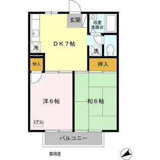 コーポしらさぎ【1階】の間取り