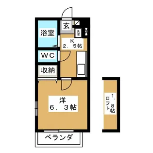 ドウェール イン【2階】の間取り