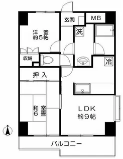 アヴェニュー桜上水【9階】の間取り