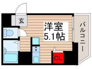 ラグジュアリ-ガ-デン東松戸【5階】の間取り