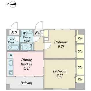 レフィナード【1階】の間取り