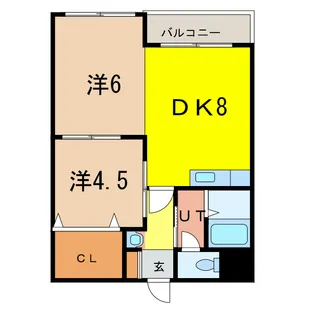 アーバンライフ東7条【4階】の間取り