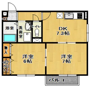 パセオ301【2階】の間取り