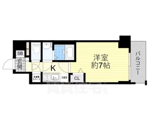 ファーストフィオーレ谷町六丁目フェリシア【12階】の間取り