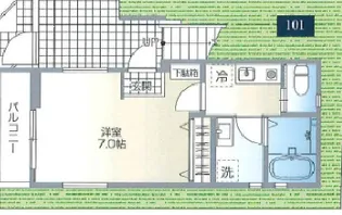 テラス久米川【1階】の間取り