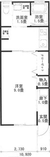 カーム乃木坂【1階】の間取り