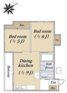 学園台ハイツ【4階】の間取り