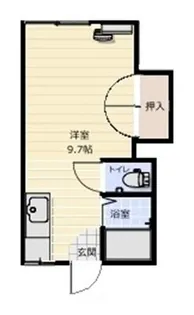 ティストニー浜田【1階】の間取り