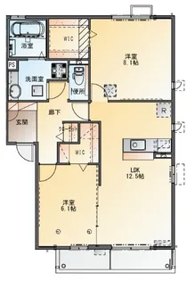ビオスタージュ東館【2階】の間取り