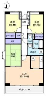 カーサグランデ緑が丘【4階】の間取り