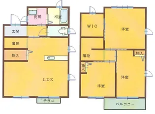 フェニックスタウンB棟101【1階】の間取り