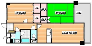 リッシュ・ヴェール サカエ【2階】の間取り