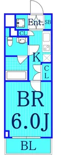 ルーブル川崎七番館【4階】の間取り